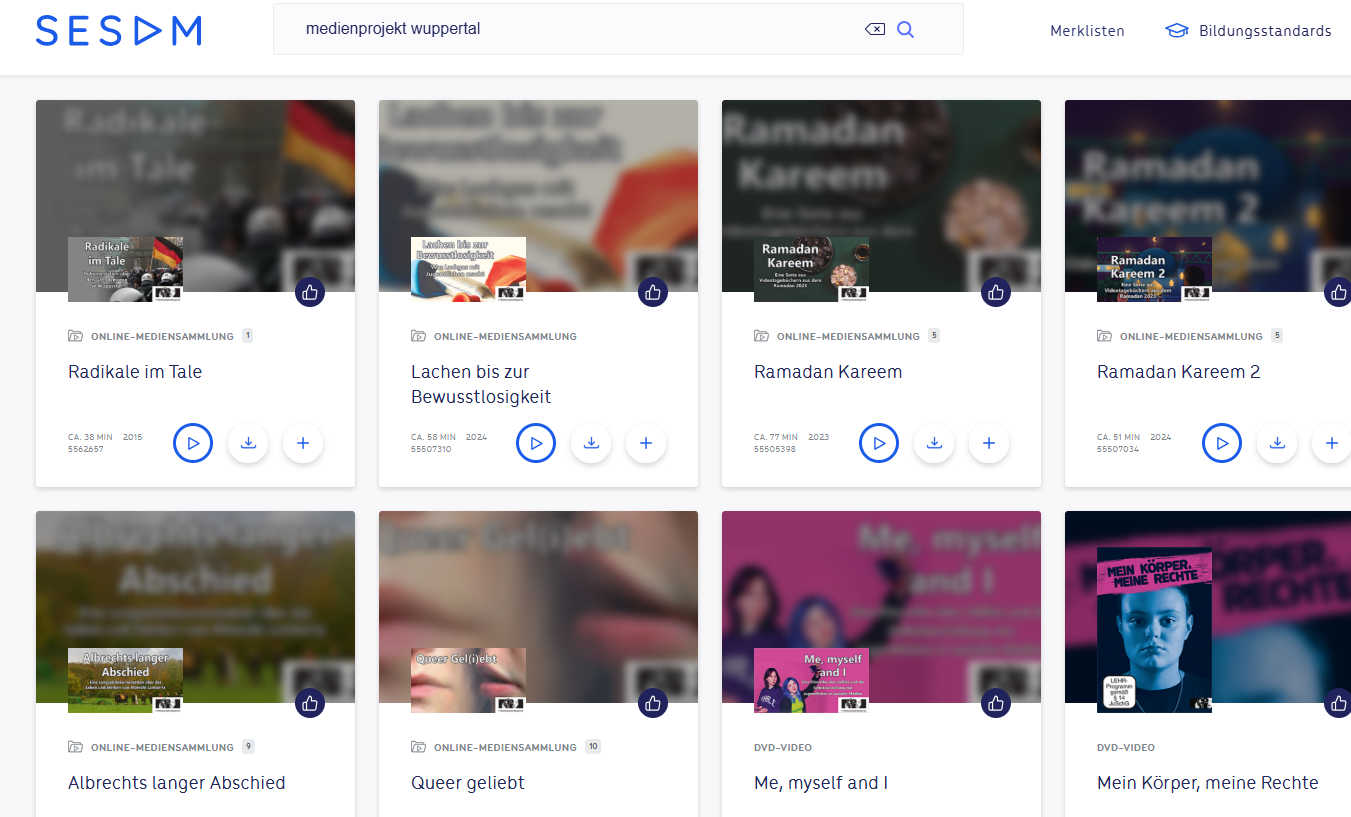 Collage von Filmen des Medienzentrum Wuppertal