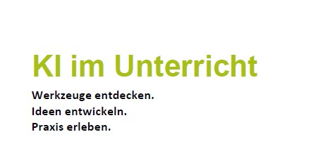 Bild mit dem Titel KI im Unterricht