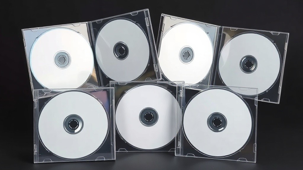 Bild von mehreren DVDs in transparenten Hüllen